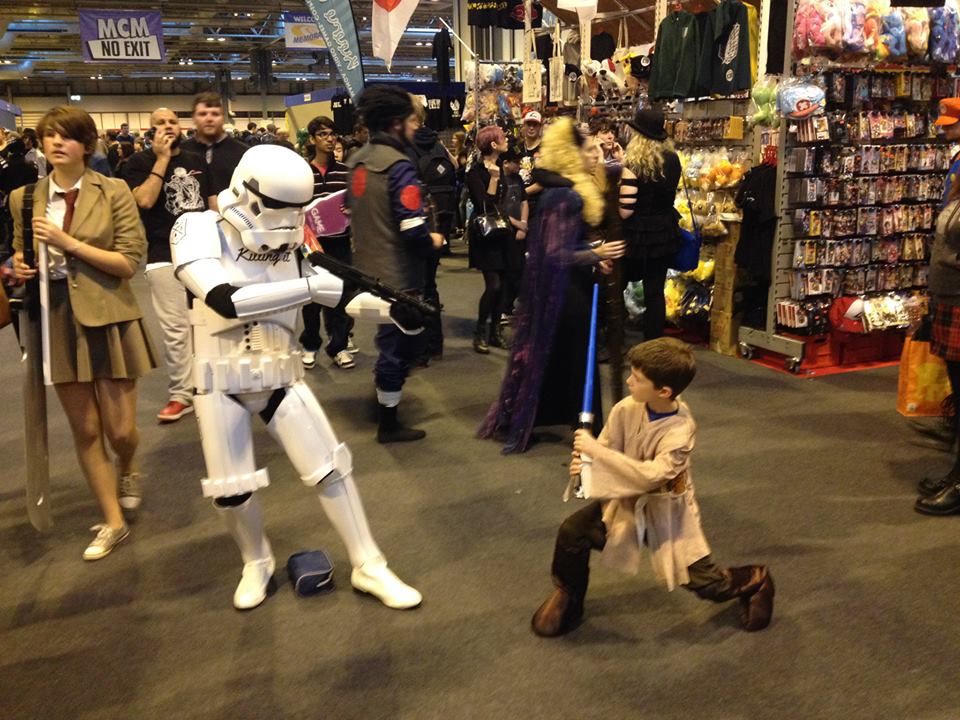 Storm Trooper and mini Jedi