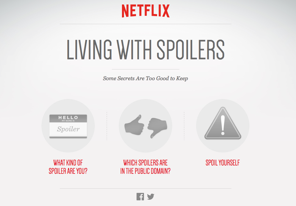 Living with spoilers