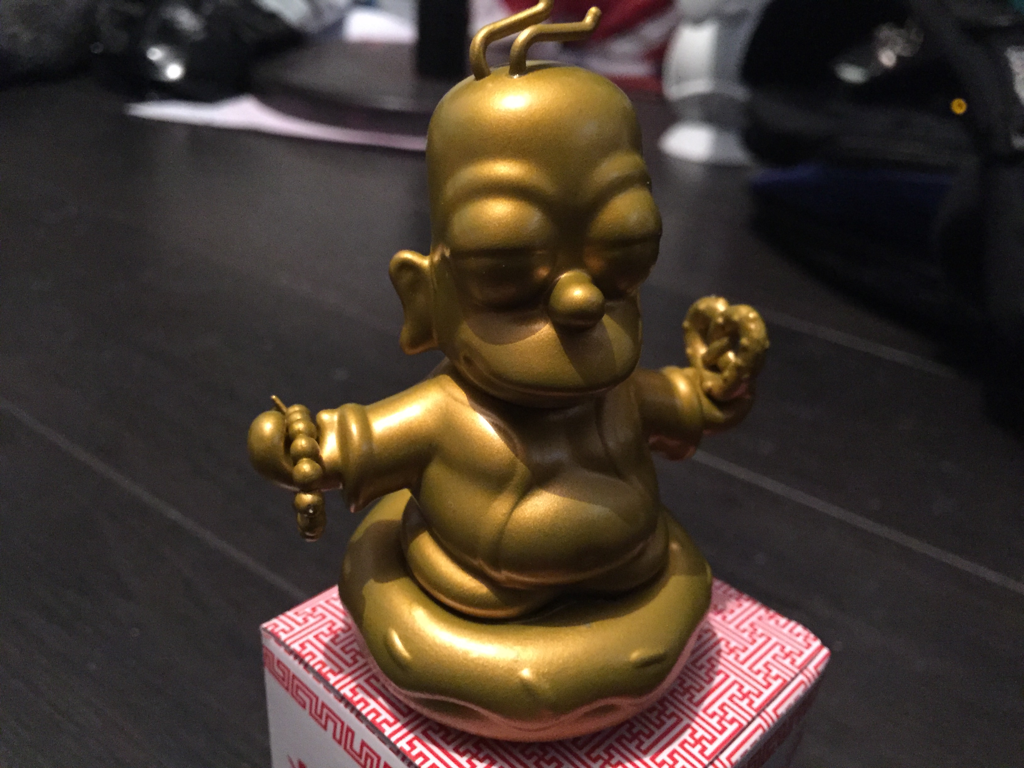 Homer Simpson Golden Buddha